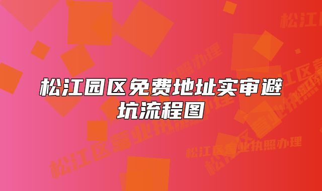 松江园区免费地址实审避坑流程图