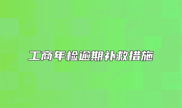 工商年检逾期补救措施