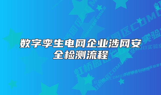 数字孪生电网企业涉网安全检测流程