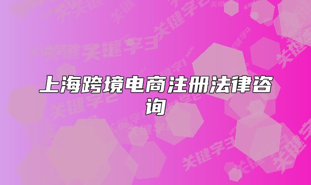 上海跨境电商注册法律咨询