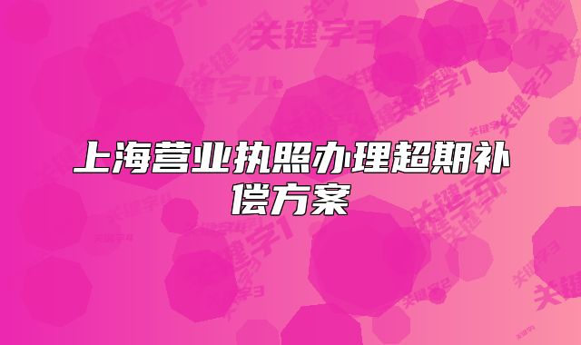 上海营业执照办理超期补偿方案