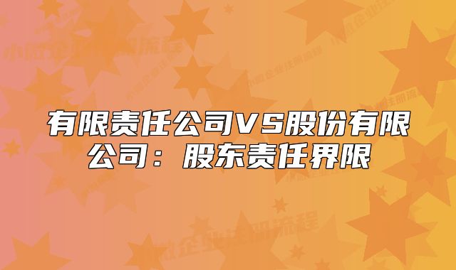 有限责任公司VS股份有限公司：股东责任界限