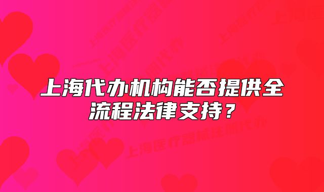 上海代办机构能否提供全流程法律支持？