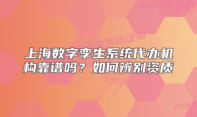 上海数字孪生系统代办机构靠谱吗?如何辨别资质