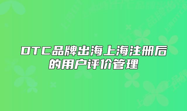DTC品牌出海上海注册后的用户评价管理