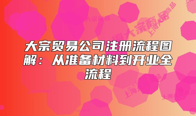 大宗贸易公司注册流程图解:从准备材料到开业全流程