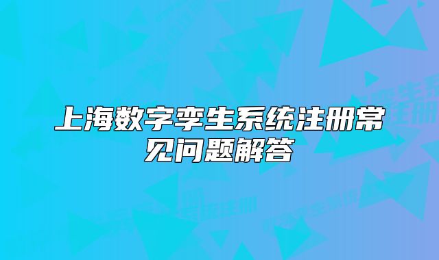 上海数字孪生系统注册常见问题解答